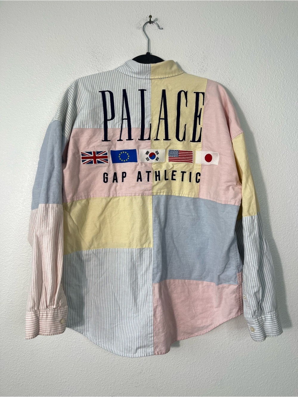 PALACE x GAP DROP SHOULDER MULTICOLOR OXFORD BUTTON DOWN SHIRT MEDIUM
